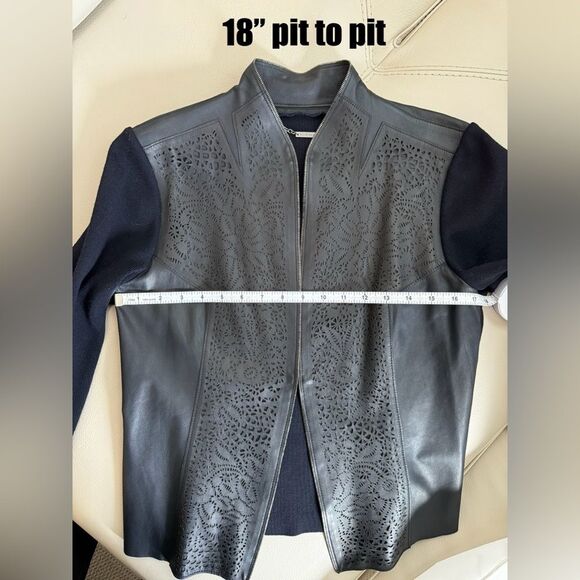 Elie Tahari Lamb and Wool Blazer - Picture 3 of 7